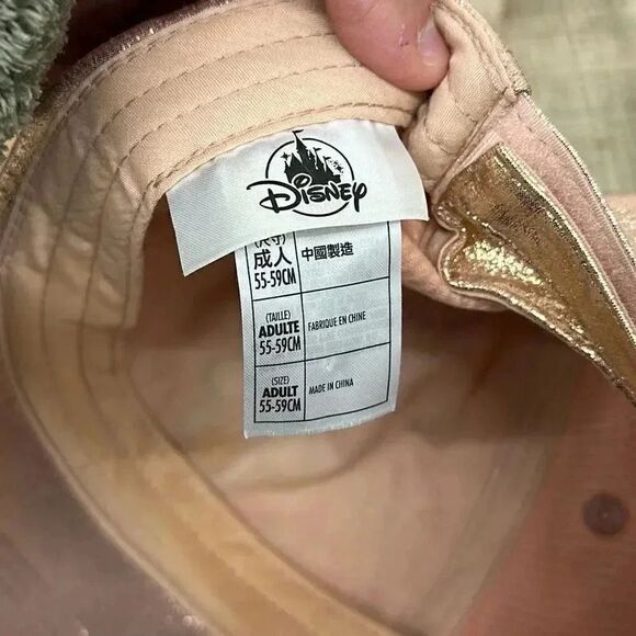 Disney Parks Sequins Mickey Mouse Rose Gold Hat Adjustable - Picture 6 of 11